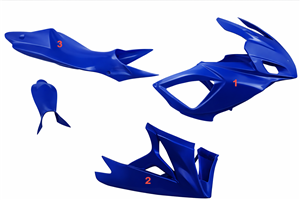 Carenage Racing Peint Suzuki Gsxr 600/750 2006 -2007 + autocollants gratuitemente - MXPCRV5712