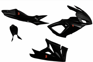 Carenage Racing Peint Suzuki Gsxr 600/750 2006 -2007 - MXPCRV5415