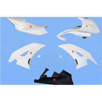 Painted Race Fairings Yamaha R6 2008 - 2016 in 2 Colours like the picture - MXPCRV5697