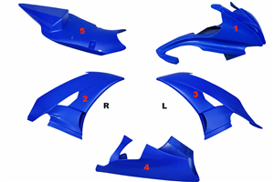Painted Race Fairings Yamaha R6 2008 - 2016 in 2 Colours like the picture - MXPCRV5696