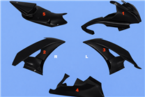 Painted Race Fairings Yamaha R6 2008 - 2016 - MXPCRV5410