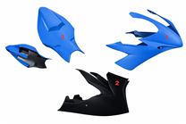 Lackierte Rennverkleidung Yamaha R1 2004 - 2006 mit 2 Farben - MXPCRV5821