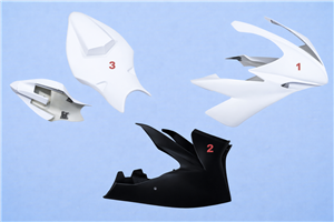 Painted Race Fairings Yamaha R1 2004 - 2006 in 2 Colours like the picture - MXPCRV5822