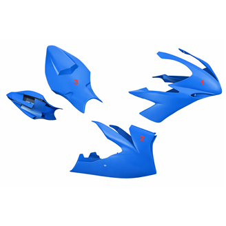 Painted Race Fairings Yamaha R1 2004 - 2006 in 2 Colours like the picture - MXPCRV5824 