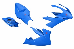 Painted Race Fairings Yamaha R1 2004 - 2006 in 2 Colours like the picture - MXPCRV5824 