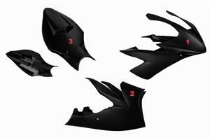 Carene Racing Verniciate Yamaha R1 2004 - 2006 - MXPCRV5825