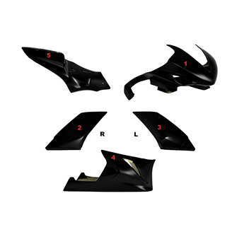Lackierte Rennverkleidung Yamaha R1 2007 - 2008 - MXPCRV5409