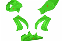 Painted Race Fairings Kawasaki Zx10R 2011 - 2015 in 2 Colours like the picture - MXPCRV5724