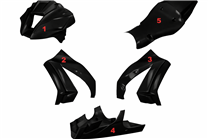 Lackierte Rennverkleidung Kawasaki Zx10R 2011 - 2015 - MXPCRV5725