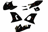 Lackierte Rennverkleidung Kawasaki Zx10R 2008 - 2010 Matt Black - MXPCRV5422