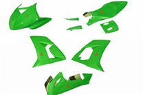 Lackierte Rennverkleidung Kawasaki Zx10R 2008 - 2010 mit 2 Farben - MXPCRV5721