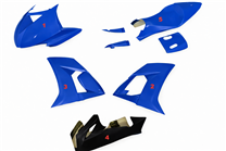 Lackierte Rennverkleidung Kawasaki Zx10R 2008 - 2010 mit 2 Farben - MXPCRV5722