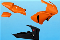 Painted Race Fairings Honda Cbr 1000 RR 2008 - 2011 in 2 Colours like the picture - MXPCRV5761