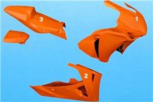 Carene Racing Verniciate Honda Cbr 1000 RR 2008 - 2011 - MXPCRV5762