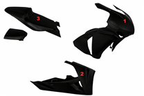 Painted Race Fairings Honda Cbr 1000 RR 2008 - 2011 in 2 Colours like the picture - MXPCRV5765