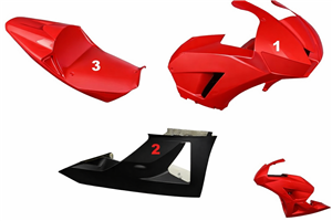 Carenage Racing Peint Honda Cbr 600 RR 2013 - 2018 - MXPCRV5790