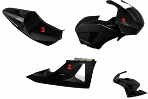 Carenage Racing Peint Honda Cbr 600 RR 2013 - 2018 - MXPCRV5789