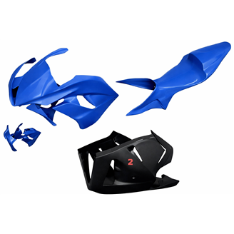 Lackierte Rennverkleidung Honda Cbr 600 RR 2009 - 2012 mit 2 Farben - MXPCRV5784