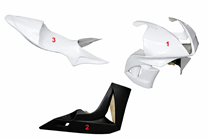 Painted Race Fairings Honda Cbr 600 RR 2007 - 2008 2 Colours like the picture - MXPCRV5774