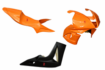 Lackierte Rennverkleidung Honda Cbr 600 RR 2007 - 2008 mit 2 Farben - MXPCRV5776