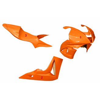 Lackierte Rennverkleidung Honda Cbr 600 RR 2007 - 2008 mit 2 Farben - MXPCRV5777