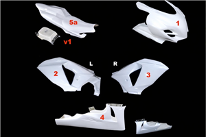 Race Package Suzuki Gsxr 1000 2009 - 2016 : Carénages + Crochets rapides - MXPCRD11599