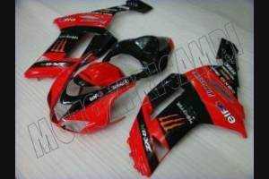 Lackierte Straße Verkleidung auf ABS kompatibel mit Kawasaki ZX6R 2007 - 2008 - MXPCAV3046