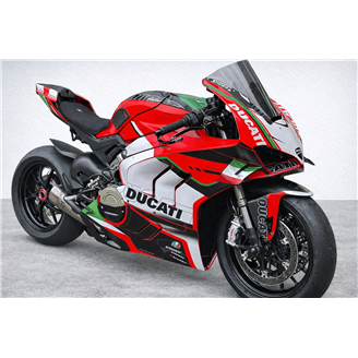 Lackierte Rennverkleidung Ducati Panigale V4 V4S 2020 - 2021 Fluo- MXPCRV17534