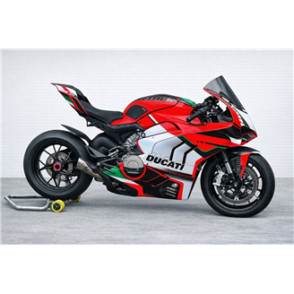 Lackierte Rennverkleidung Ducati Panigale V4 V4S 2020 - 2021 Fluo- MXPCRV17534