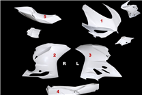 Race-Paket fur Ducati 1199 Panigale : Verkleidungen + Schnellverschluss - MXPCRD19080
