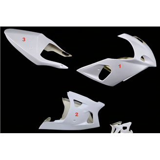 Verkleidungen Suzuki GsxR 600/750 2000 - 2003 ohne Kotflugel Racing - MXPCRD19083