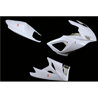 Race Package Suzuki Gsxr 600/750 2006 - 2007 : racing fairings + Fasteners - MXPCRD19085