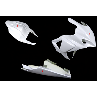 Suzuki Gsxr 1000 2007 2008 fairings without front fender - MXPCRD19090