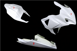 Carene Suzuki Gsxr 1000 2007 2008 senza parafango - MXPCRD19090