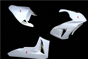 Honda CBR 1000 RR 2006 2007 race fairings without front fender - MXPCRD19139