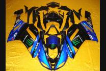 Lackierte Straße Verkleidung auf ABS kompatibel mit Kawasaki ZX6R 2007 - 2008 - MXPCAV3235