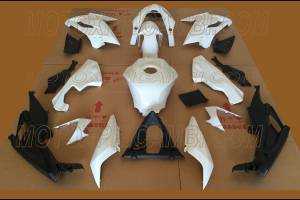 Aprilia RS 125 2006 - 2010 Complete and unpainted fairings with front fender - MXPCAD3512