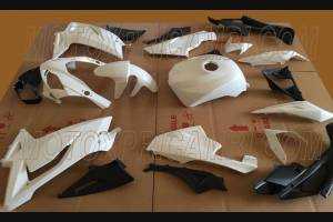 Aprilia RS 125 2006 - 2010 Complete and unpainted fairings with front fender - MXPCAD3512