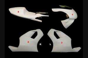 Aprilia RS 125 1995 1998 race Fairings without Front Fender - MXPCRD3592