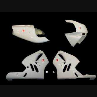 Kawasaki Zx9R 1995 1997 race Fairings without Front Fender - MXPCRD3653