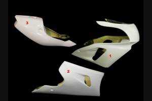 Kawasaki ZxR 750 1993 1995 race Fairings without Front Fender - MXPCRD3657