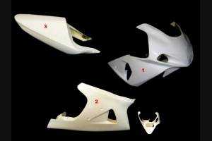 Verkleidungen Suzuki GsxR 1000 2001 2002 ohne Kotflugel Racing - MXPCRD3606