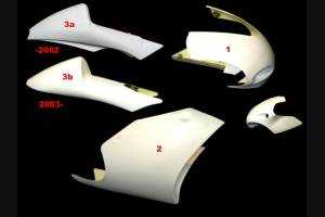 Yamaha TZ 250 02+ GP race Fairings without Front Fender - MXPCRD3639