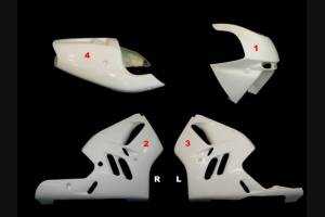 Kawasaki Zx9R 1995 1997 race Fairings without Front Fender - MXPCRD3653