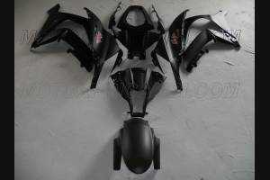 Lackierte Straße Verkleidung auf ABS kompatibel mit Kawasaki ZX10R 2011 - 2015 Matt Black - MXPCAV4598