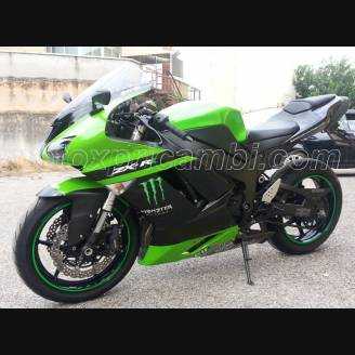 Carenados en abs pintados para la calle compatible con Kawasaki ZX6R 2007 - 2008 - MXPCAV4662