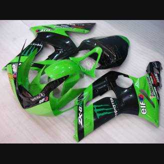 Carene stradali in abs verniciate compatibili con Kawasaki ZX6R 636 2003 - 2004 - MXPCAV4907