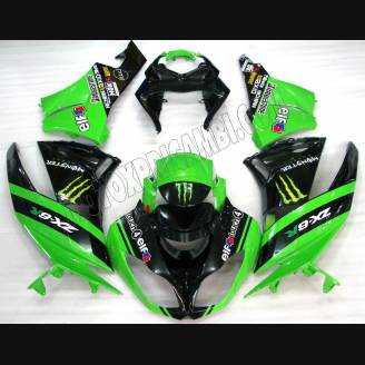 Carene stradali in abs verniciate compatibili con Kawasaki ZX6R 2009 - 2012 - MXPCAV4914