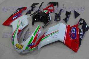 Lackierte Straße Verkleidung auf ABS kompatibel mit Ducati 848 1098 1198 - MXPCAV4999