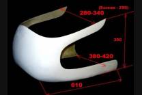 Half Fairing racing Laverda Cafè Race OU-K125 MXPVCR5236 